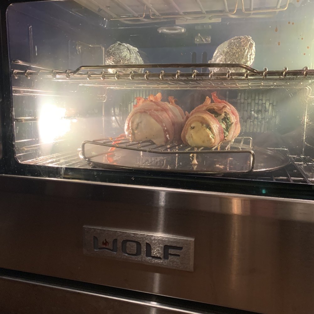 Findley's Butcher Shop - Bacon wrapped, spinach and cream cheese stuffed chicken breasts!! - Meat Shops Near Me - Acworth, Georgia Findley's Butcher Shop - Bacon wrapped, spinach and cream cheese stuffed chicken breasts!! - Meat Shops Near Me - Acworth, Georgia