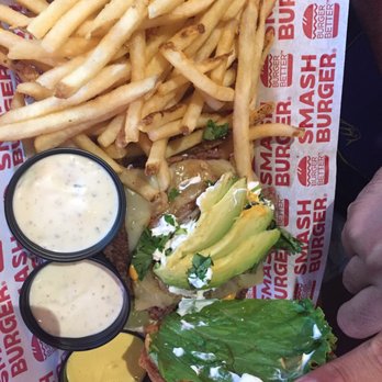 Smashburger - Cali burger with regular fries - Burgers Near Me - Carson, California Smashburger - Cali burger with regular fries - Burgers Near Me - Carson, California