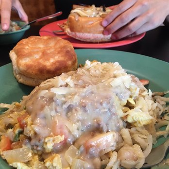 Eat 33 - Breakfast bowl with biscuit and meatloaf melt in the back - Breakfast & Brunch Near Me - Richmond, Virginia