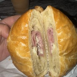 Rainbow Donuts - The ham and cheese croissants