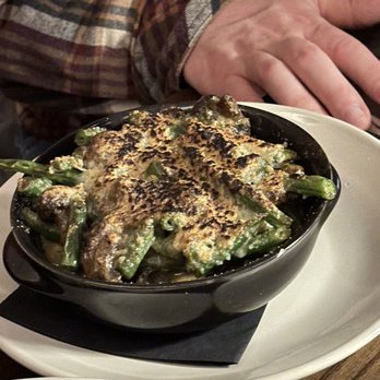 Five Kitchen & Bar - Green bean & mushroom casserole - New American Near Me - Cincinnati, Ohio Five Kitchen & Bar - Green bean & mushroom casserole - New American Near Me - Cincinnati, Ohio