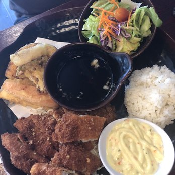 Sushi Time - Lunch combo - fishkatsu with veg tempura - Sushi Bars Near Me - Seaside, California