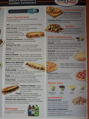 Menu photo 2 Cottage Inn Pizza Canton, MI Menu photo 2 Cottage Inn Pizza Canton, MI