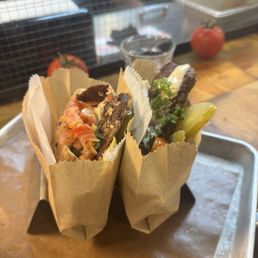 Rib Eye Minute Steak & Lamb Kebab Pita