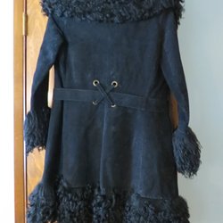 Vintage Lilli Ann suede coat with genuine fur
