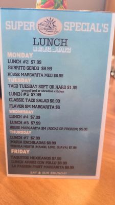 Menu photo 1 Mr Tequila's Cantina & Grill Indianapolis, IN