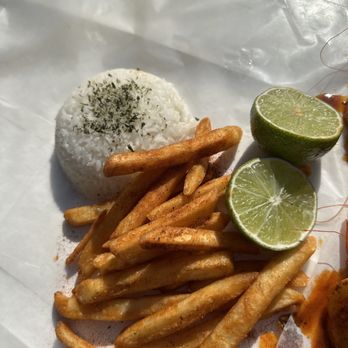 Hot Shrimp Mami - Cajun fries and rice - Seafood Near Me - Pasadena, California