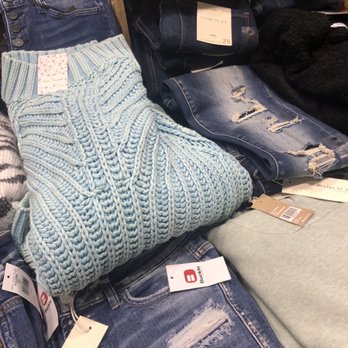 Buckle - This is a lovely blue sweater. Jeans too. - Men's Clothing Near Me - Dallas, Texas