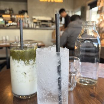 Toast to Coast Brunch Bar - Matcha latte, strawberry soda water - Breakfast & Brunch Near Me - Richmond, British Columbia Toast to Coast Brunch Bar - Matcha latte, strawberry soda water - Breakfast & Brunch Near Me - Richmond, British Columbia
