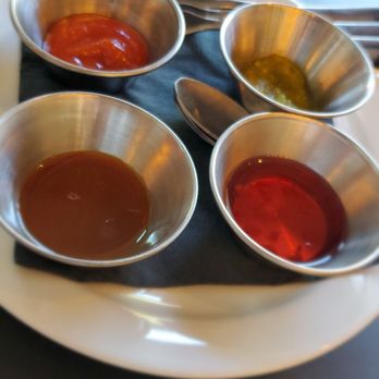 Harbour Oyster + Bar - Sauces for the half shell oysters - Cocktail Bars Near Me - Vancouver, British Columbia Harbour Oyster + Bar - Sauces for the half shell oysters - Cocktail Bars Near Me - Vancouver, British Columbia