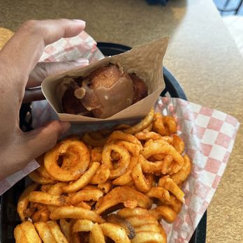 The Bird - CURLY FRIES and 3 APPLE FRITTERS - Chicken Shop Near Me - San Francisco, California The Bird - CURLY FRIES and 3 APPLE FRITTERS - Chicken Shop Near Me - San Francisco, California