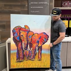 Ross Dress for Less - I bought this canvas for $8- and look what I painted