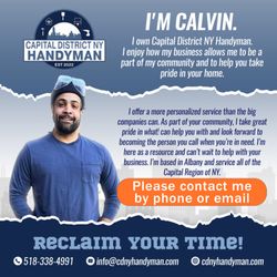 Capital District Handyman - Please contact me by phone or email.