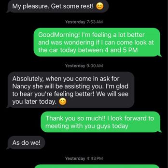 Route 46 Nissan - Proof of them calling to confirm and not cancel my appointment or tell me the car is sold - Car Dealers Near Me - Totowa, New Jersey