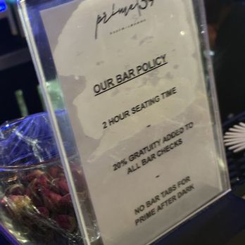 Prime39 - Bar policy - New American Near Me - Lynbrook, New York Prime39 - Bar policy - New American Near Me - Lynbrook, New York