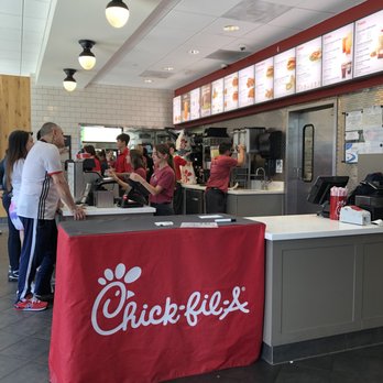 Chick-fil-A - Interior - waiting area for carry-out orders. - Fast Food Near Me - Morris Plains, New Jersey