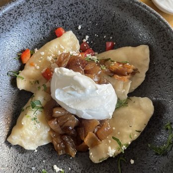 Tryzub Ukrainian Kitchen - Hand made Potato&Cheese Varenyky - Ukrainian Near Me - Chicago, Illinois
