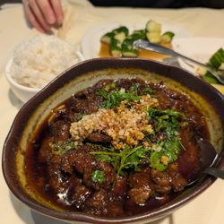 Beef with chili oil