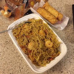 Singapore Noodles & a couple friends.