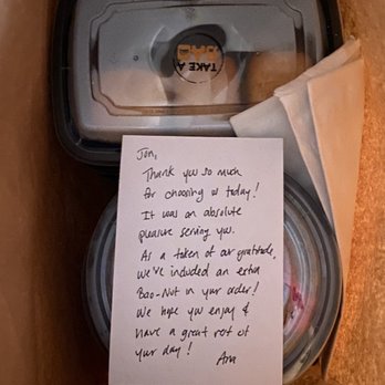 Take a Bao Eats - A pleasant surprise. Nice touch, Ana! - Asian Fusion Near Me - Chicago, Illinois Take a Bao Eats - A pleasant surprise. Nice touch, Ana! - Asian Fusion Near Me - Chicago, Illinois