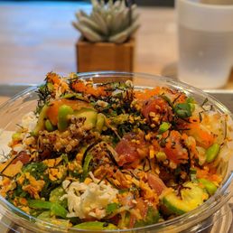 Large poke bowl with quinoa Large poke bowl with quinoa
