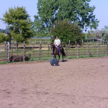 North Forty Stables - A picture of the roping & riding arena at the North Fourty Stables. Calf chutes are in good order and the arena is lit all night - Horse Boarding Near Me - Minot, North Dakota