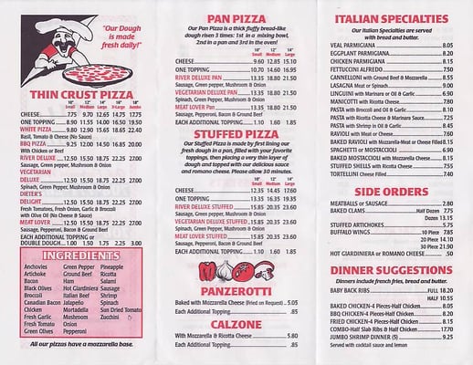 Menu photo 7 Bertolli's River Pizza River Forest, IL