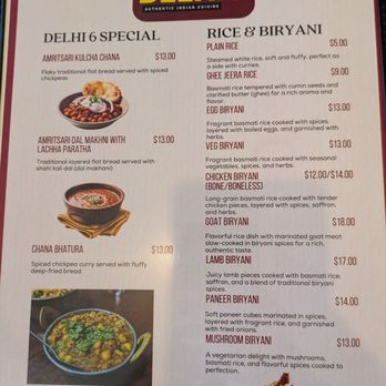 Delhi 6 - Menu 10/2025 - Indian Near Me - Fremont, California Delhi 6 - Menu 10/2025 - Indian Near Me - Fremont, California