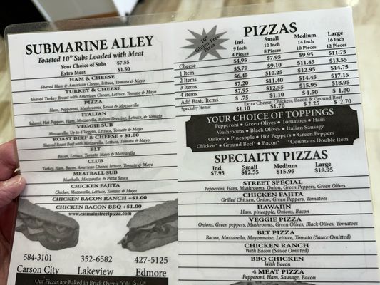 Menu photo 1 Main Street Pizza Edmore, MI Menu photo 1 Main Street Pizza Edmore, MI