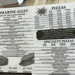 Main Street Pizza - Menu