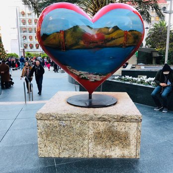 Union Square - "I left my heart in SF..." sculpture.  Nice! - Public Markets Near Me - San Francisco, California