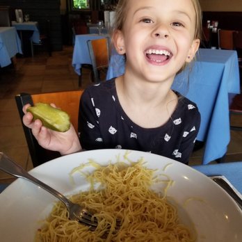 Andrew's Bistro - Enjoying some pasta and pickles! - Italian Near Me - Cumberland, Rhode Island