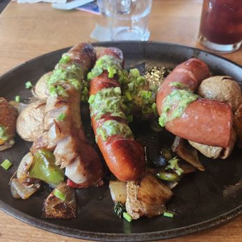 Camp Outpost - Sausage platter - New American Near Me - Springdale, Utah