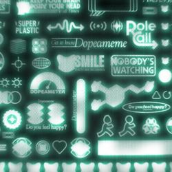 SUPERPLASTIC's Dopeameme - Step into a 3D environment where the digital world comes alive. Navigate interactive rooms filled with mind-bending visuals and challenges.