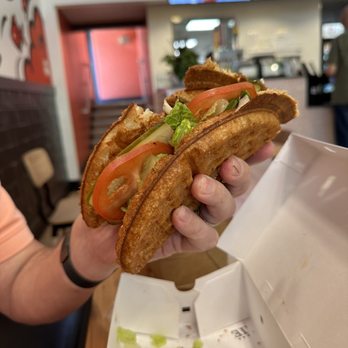 Bruxie - The Crispy waffle chicken sandwich! - Sandwiches Near Me - Athens, Georgia Bruxie - The Crispy waffle chicken sandwich! - Sandwiches Near Me - Athens, Georgia