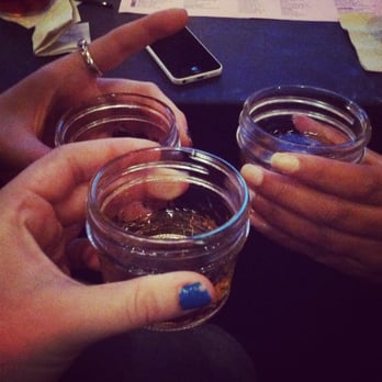 Sweet Cheeks Q - Their shots come in mini mason jars, so cute! - Southern Near Me - Boston, Massachusetts