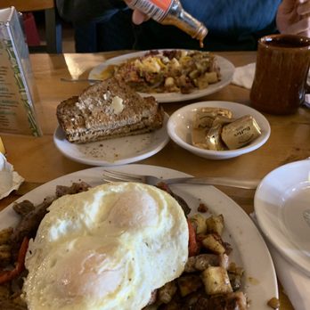 Notchtop - Mummy mountain hash and eggs and Irish Benedict...both delicious!!!!! - Breakfast & Brunch Near Me - Estes Park, Colorado Notchtop - Mummy mountain hash and eggs and Irish Benedict...both delicious!!!!! - Breakfast & Brunch Near Me - Estes Park, Colorado