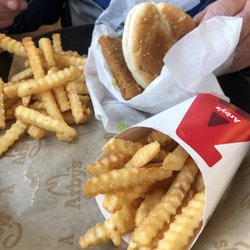 Arby's - Fish sandwich and crinkle fries