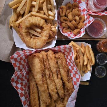 Kitty's Fish & Chips - 9 PC family meal with Calamari and fries! - Seafood Near Me - Covina, California