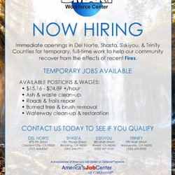 Smart Workforce Center - If you are on unemployment or long term unemployed, special labor opportunities may be available to you!