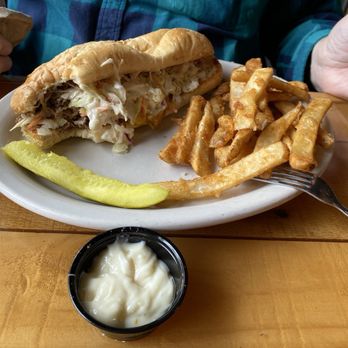 The Walrus - I believe my husband had a Chicken Salad Sandwich. Not really sure. - Bars Near Me - Columbus, Ohio The Walrus - I believe my husband had a Chicken Salad Sandwich. Not really sure. - Bars Near Me - Columbus, Ohio