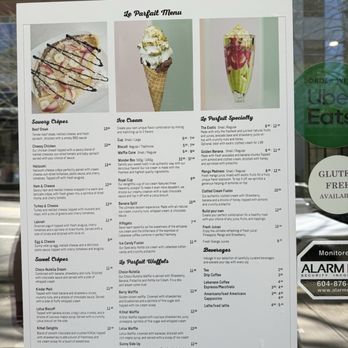 Le Parfait - Menu - Ice Cream & Frozen Yogurt Near Me - Vancouver, British Columbia Le Parfait - Menu - Ice Cream & Frozen Yogurt Near Me - Vancouver, British Columbia