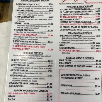 Just Judy's - Menu - Breakfast & Brunch Near Me - Indianapolis, Indiana