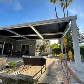 Master Blinds - Our Modern pergola built with Master Blinds solar screen technology - Shades & Blinds Near Me - Sherman Oaks, California