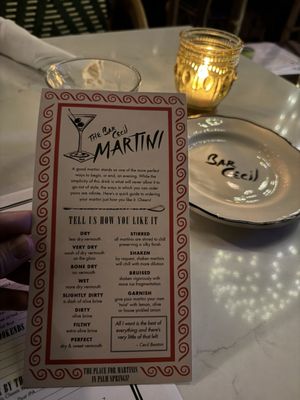 Menu photo 1 Bar Cecil Palm Springs, CA Menu photo 1 Bar Cecil Palm Springs, CA