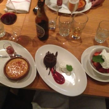 Butchery & Wine - Dessert x3. Strawberrys and cream, creme brûlée and chocolate fondant - Steakhouses Near Me - Warsaw, MZ Butchery & Wine - Dessert x3. Strawberrys and cream, creme brûlée and chocolate fondant - Steakhouses Near Me - Warsaw, MZ