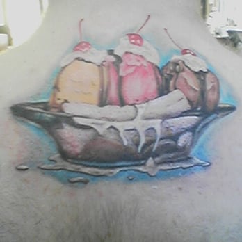 Long Beach Ink Assassins - Banana Split done by Ed Diablo in 2009 - Tattoo Near Me - Long Beach, California Long Beach Ink Assassins - Banana Split done by Ed Diablo in 2009 - Tattoo Near Me - Long Beach, California