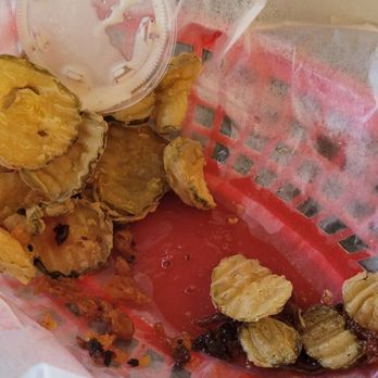 McConkey's Jungle Shack - Rest of the fried pickles, this was full! - Burgers Near Me - Edisto Beach, South Carolina McConkey's Jungle Shack - Rest of the fried pickles, this was full! - Burgers Near Me - Edisto Beach, South Carolina
