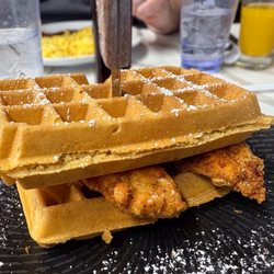 Flips Pancake House - Chicken and waffle