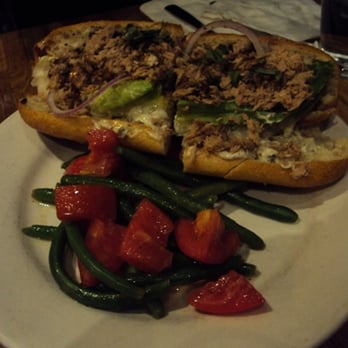 Parish Cafe & Bar - albacore tuna sandwich with beans and tomato salad - Sandwiches Near Me - Boston, Massachusetts Parish Cafe & Bar - albacore tuna sandwich with beans and tomato salad - Sandwiches Near Me - Boston, Massachusetts